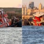 Fuel-Carrying Tugboat Partially Sinks In Baltimore Waterway